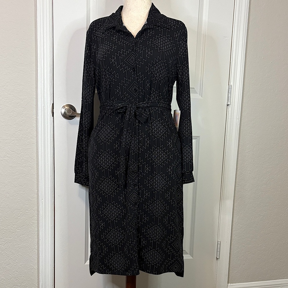 LuLaRoe Ellie Classic Shirt Dress 1916